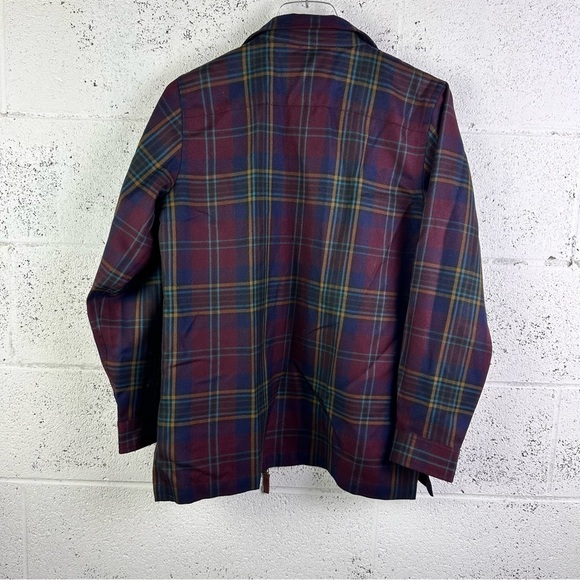 Ralph Lauren Women's Size Petite Medium PM Worsted Wool Full Zip Plaid Jacket - Picture 2 of 8